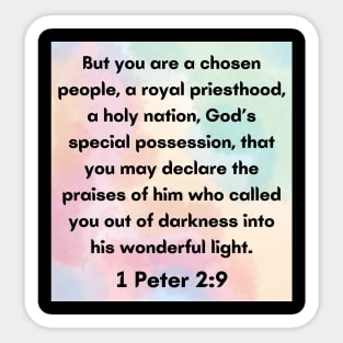 Bible Verse 1 Peter 2:9 Sticker
